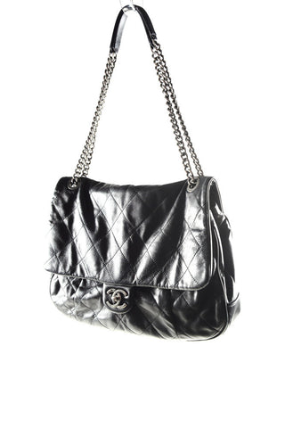 Chanel Black Lambskin Flap-bag