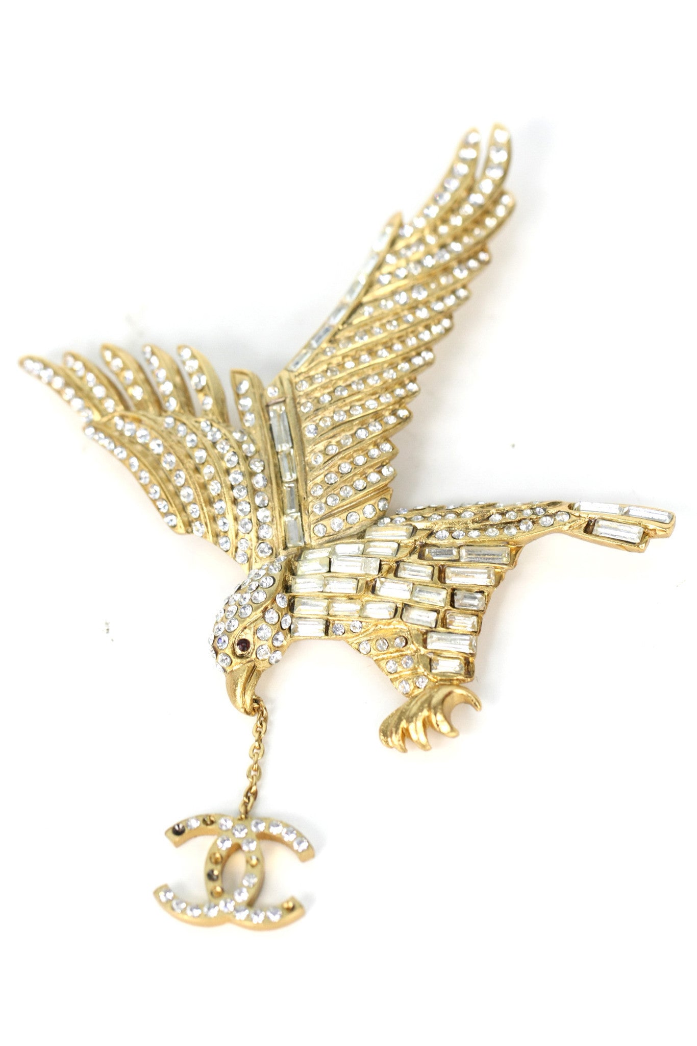 Chanel Rhinestone Eagle Pin  Simply Chic Consignment in SF